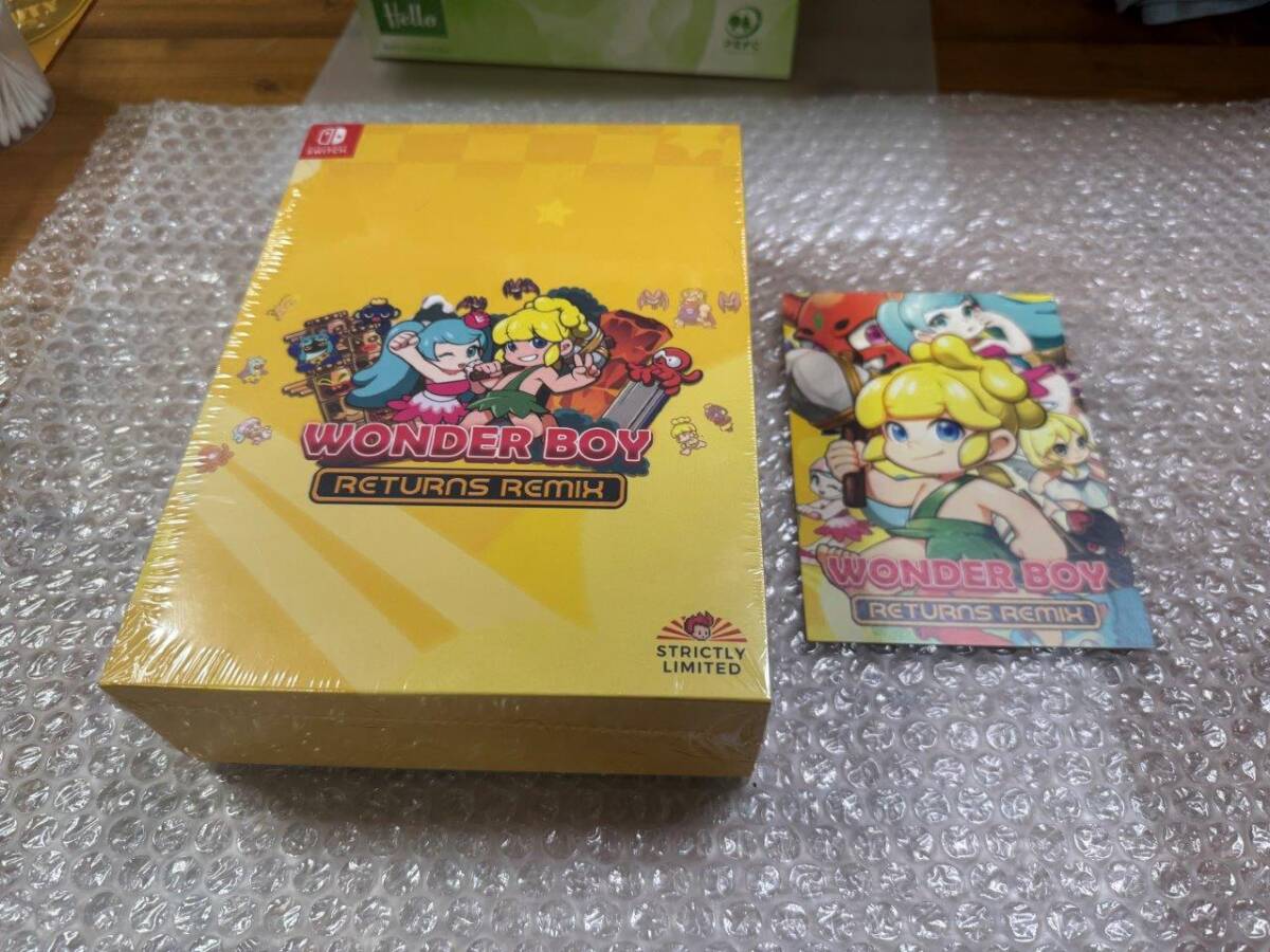 SW Wonder Boy Returns Remix 欧州 限定版 ポスカ付 新品未開封 美品 ワンダーボーイ 海外版 輸入版 Nintendo Switch 送料無料 同梱可