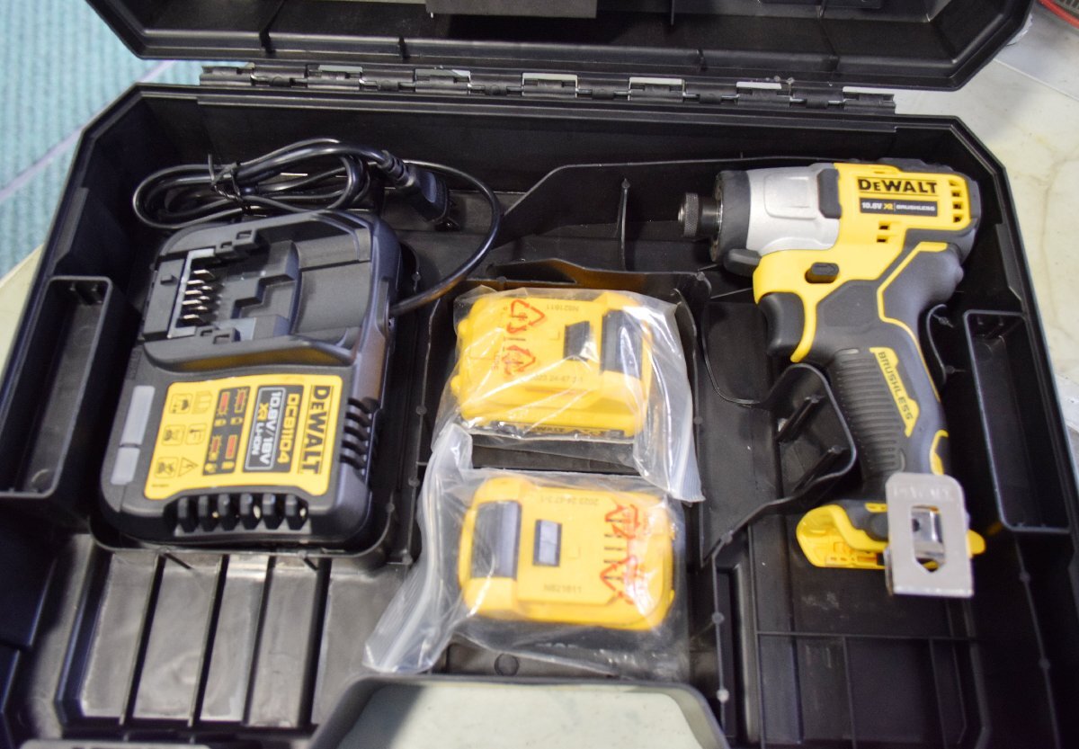 DEWALT 160～169N.m デウォルト インパクトドライバー/ 10.8V XR ブラシレス インパクト ドライバ DCF801D2-JP //中古品//動作確認済