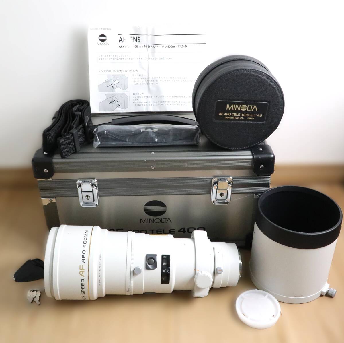 ★美品★ミノルタ MINOLTA AF APO TELE ZOOM 400mm F4.5G ケース付★　I1170＃3715