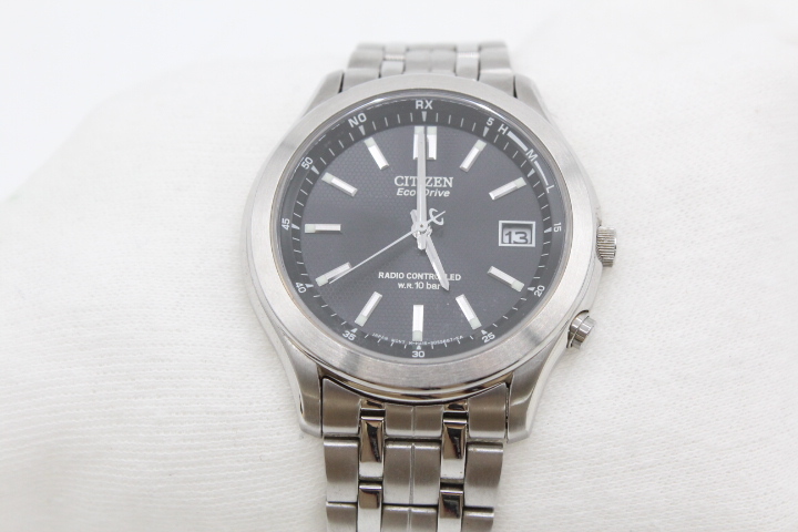 CITIZEN シチズン Eco-Drive エコドライブ メンズ腕時計 ブラック文字盤 