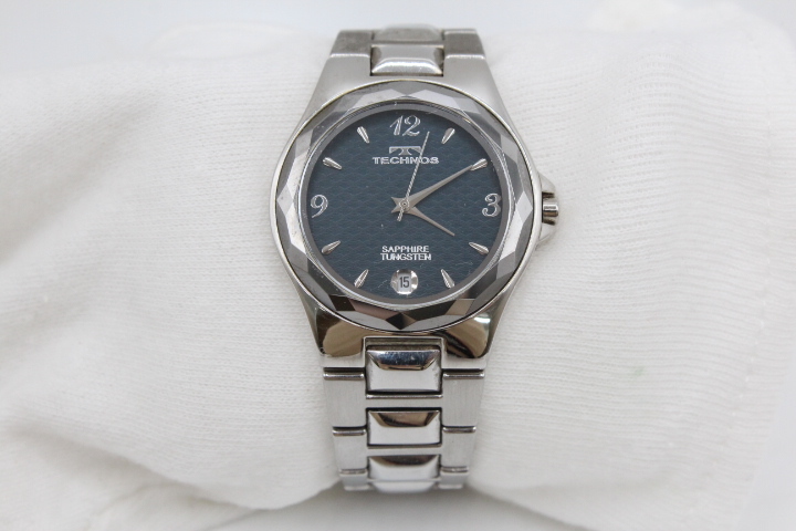 TECHNOS テクノス T9327 タングステン サファイアガラス メンズ腕時計