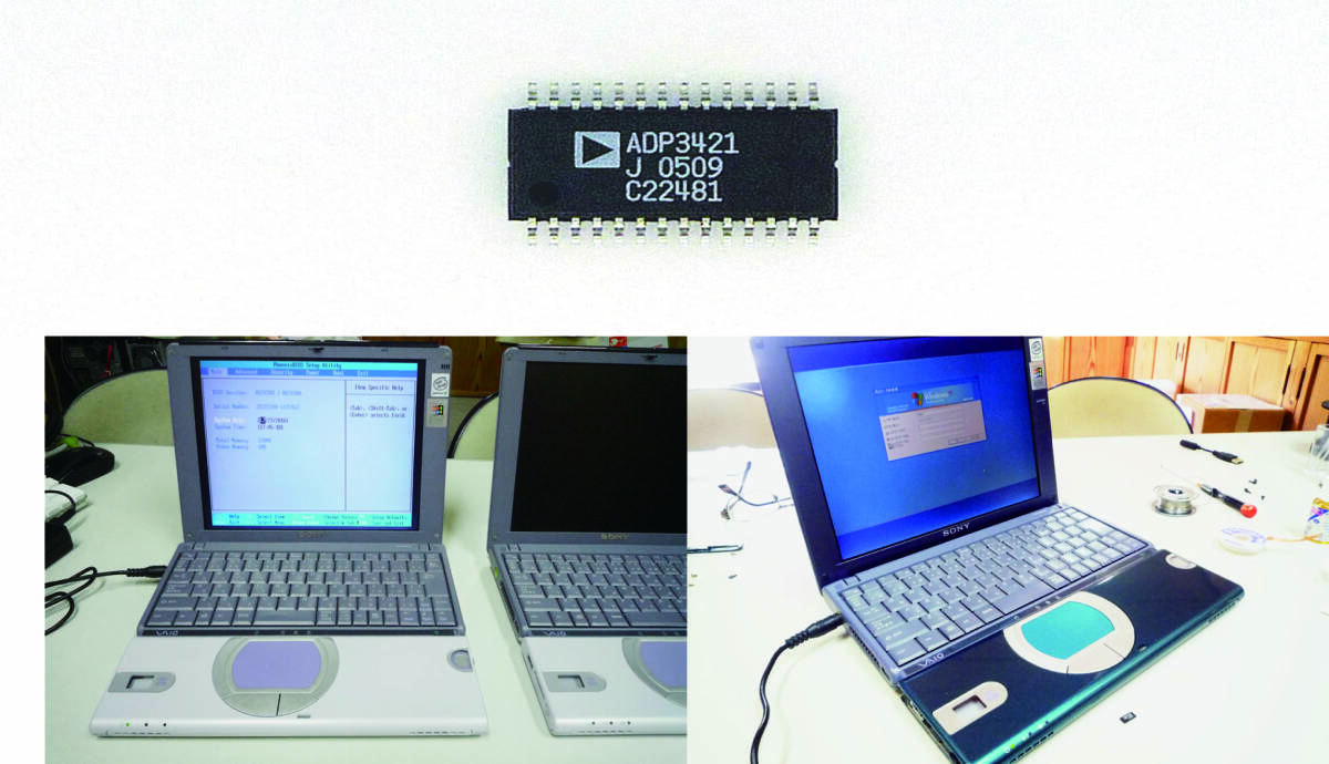 電源が入らない VAIO　PCG-SR1、PCG-SR9シリーズの修理用IC （センドバック方式・交換作業つき）