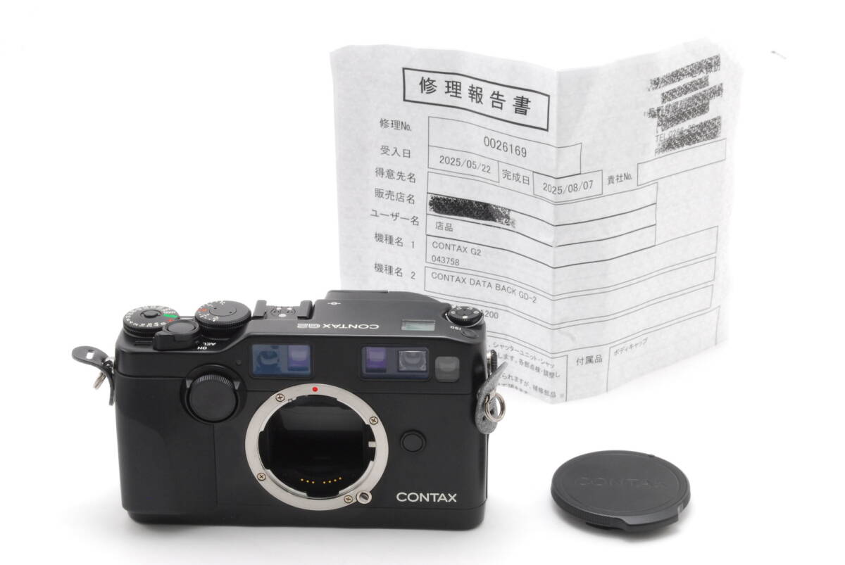 【美品 保障付 動作確認済】Contax コンタックス G2 Black Rangefinder 35mm Film Camera Body レンジファインダー フィルムカメラ #V1298