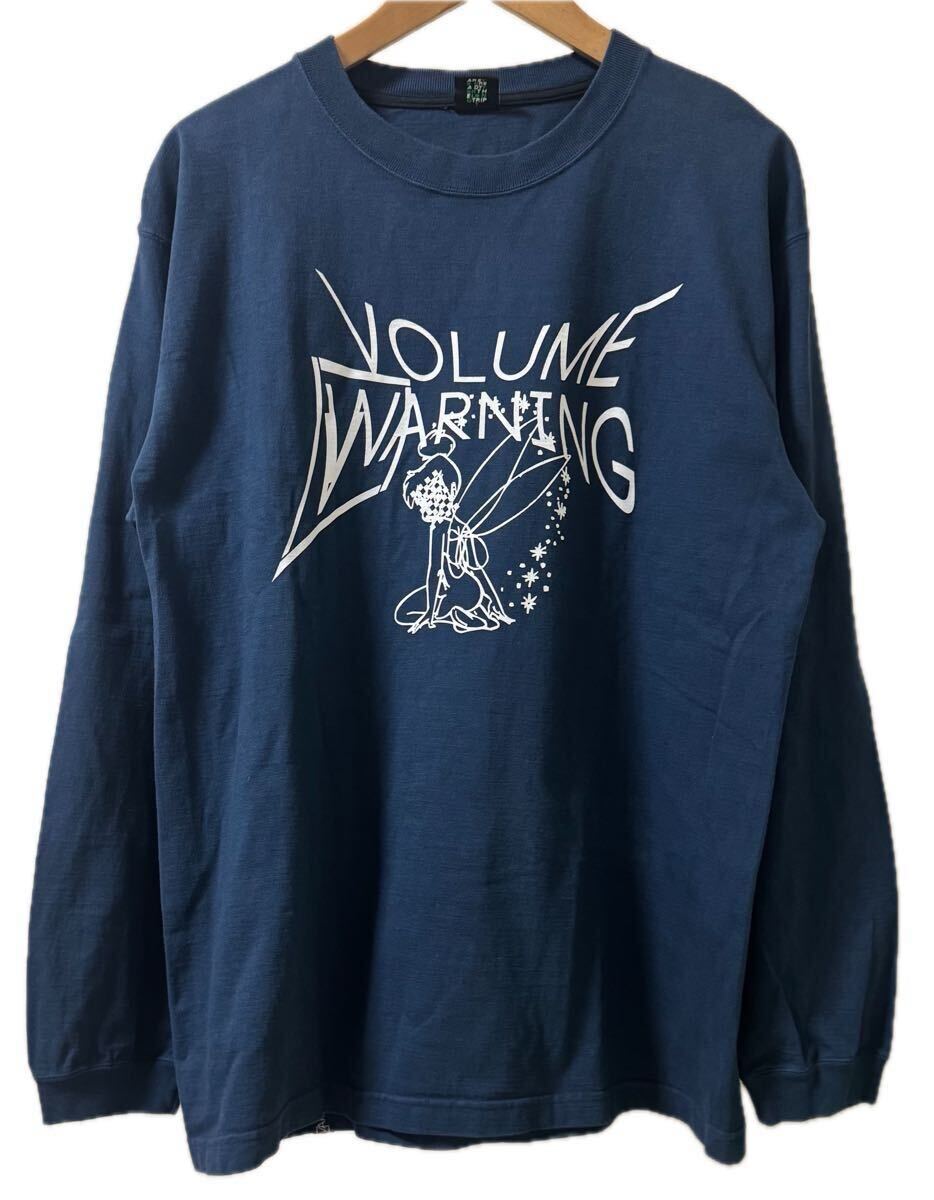 Submerge TAR NAVIGATION サブマージ ティーエーアール VOLUME WARNING size L 長袖 T-シャツ ロンT ネイビー 紺色 裏原 長袖Tシャツ
