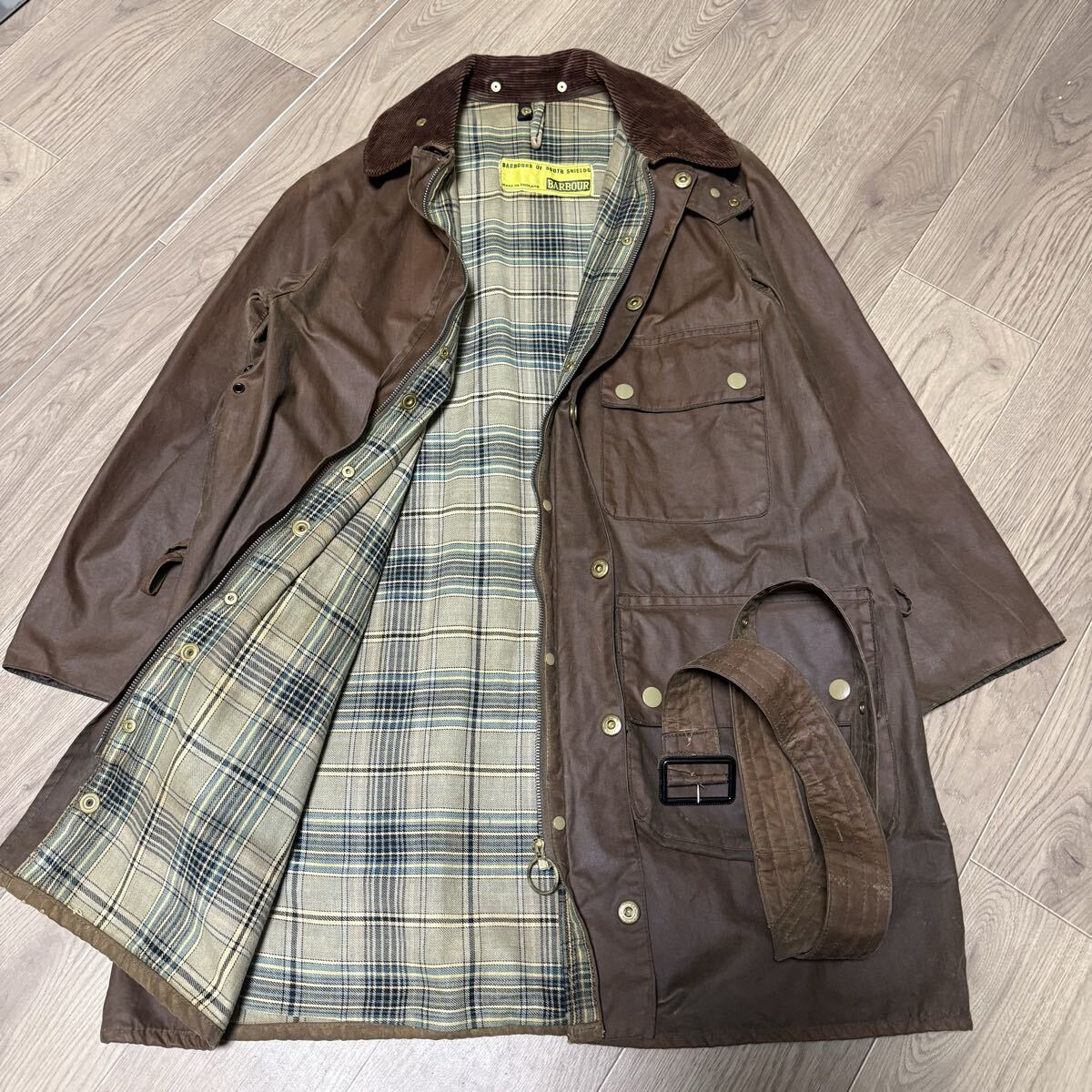 【70s黄タグ】C38 Vintage Barbour SOLWAY ZIPPER ビンテージ バブアー ソルウェイジッパー