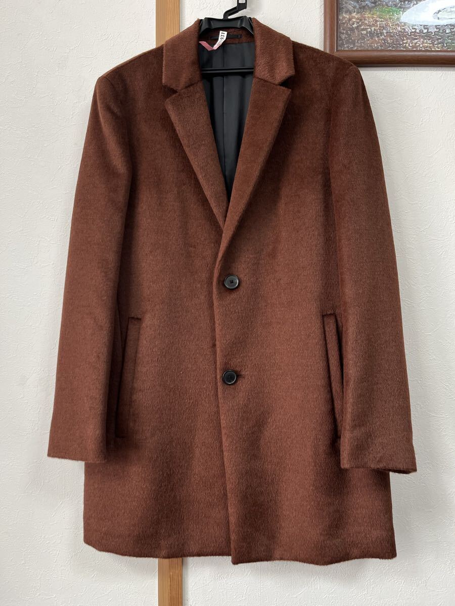 セオリー　theory アルパカコート　ブラウン　美品　クリーニング済み　サイズS M相当