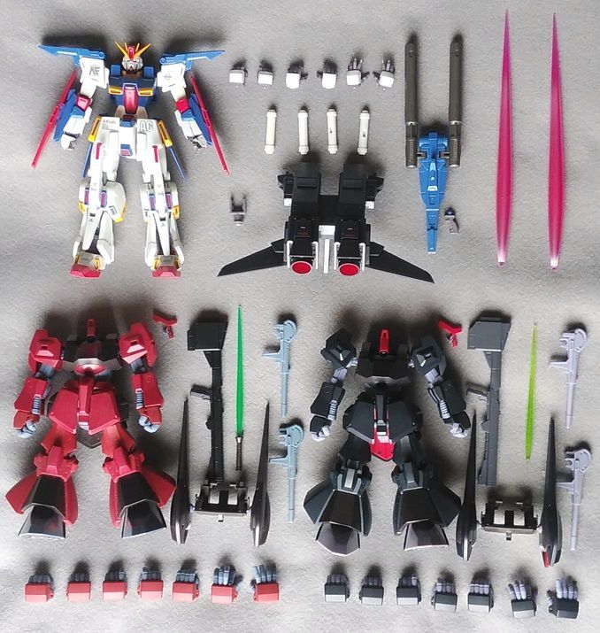 ★ ☆同梱OK☆ ROBOT魂【限定】初期生産型リックディアス & クアトロ専用リックディアス& ZZガンダム マーキング有 箱無現状品 3個セット★