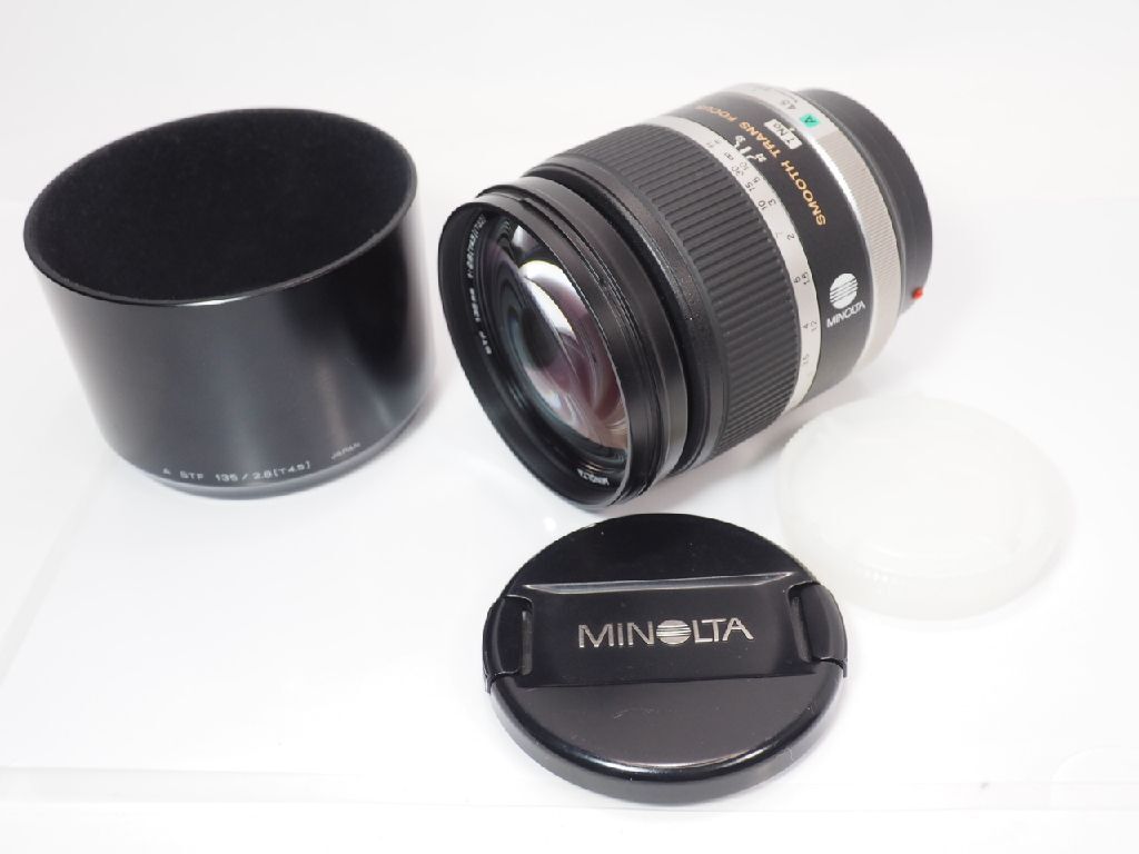 MINOLTA STF 135mm F2.8 フード付 Aマウント SONY α ミノルタ [管MI6793]