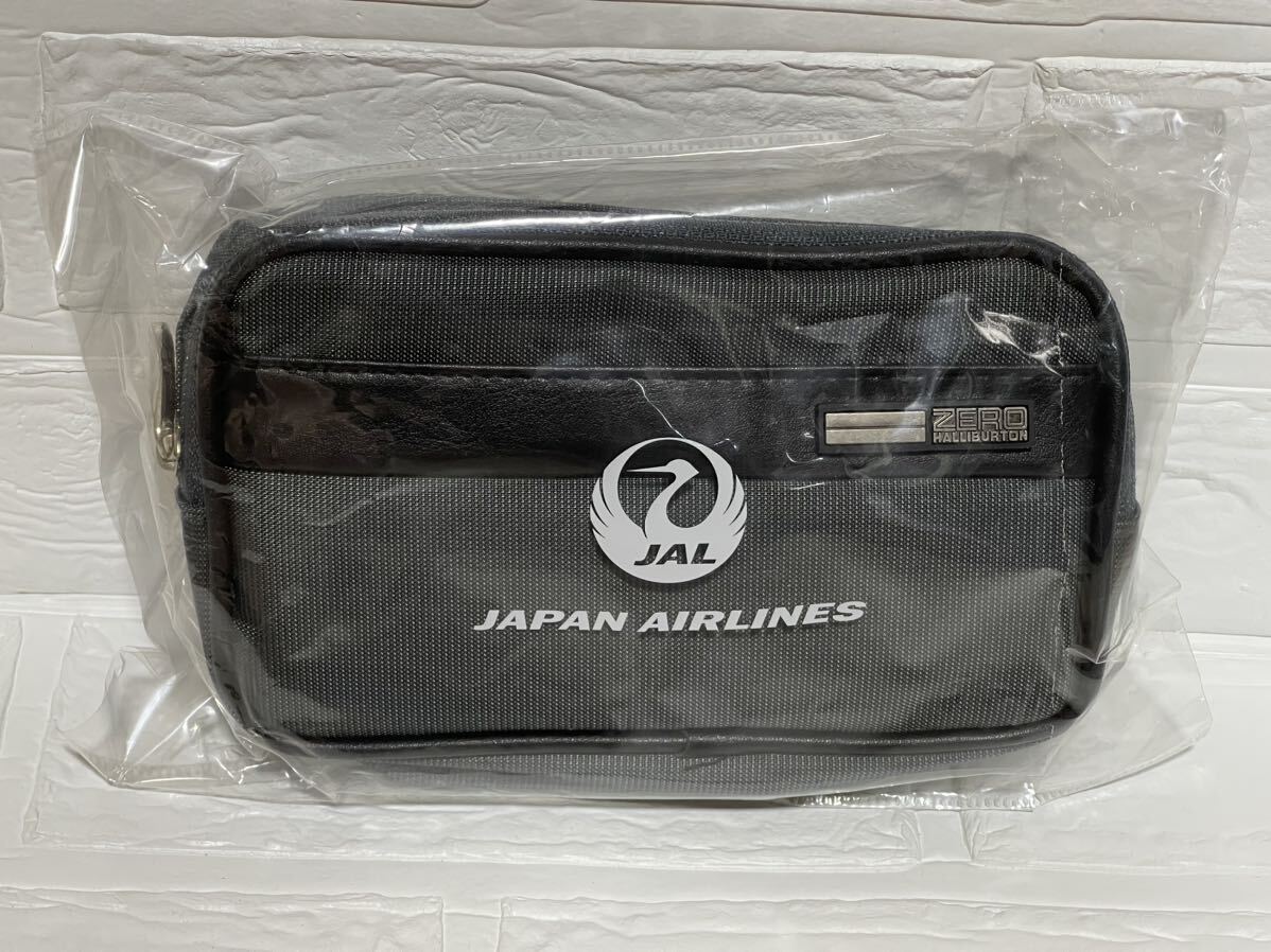 未開封☆日本航空　JAL × ZERO HALLIBURTON ビジネスクラスアメニティポーチ ゼロハリバートン　化粧ポーチ　トラベル　　旅行　雑貨