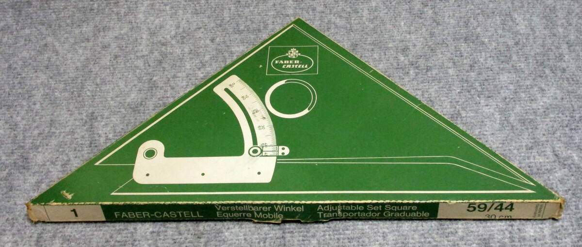 verstellbarer winkel　角度調節機構付三角定規　30ｃｍ　ファーバーカステル