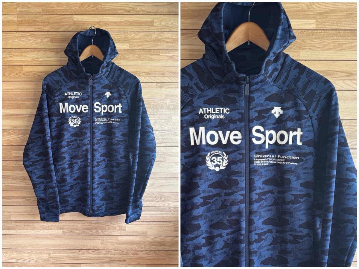 #セール★サイズ L★DESCENTE デサント MOVE SPORT ムーブスポーツ スウェット パーカー フード ジップ ストレッチ 春 秋 冬 トレーニング
