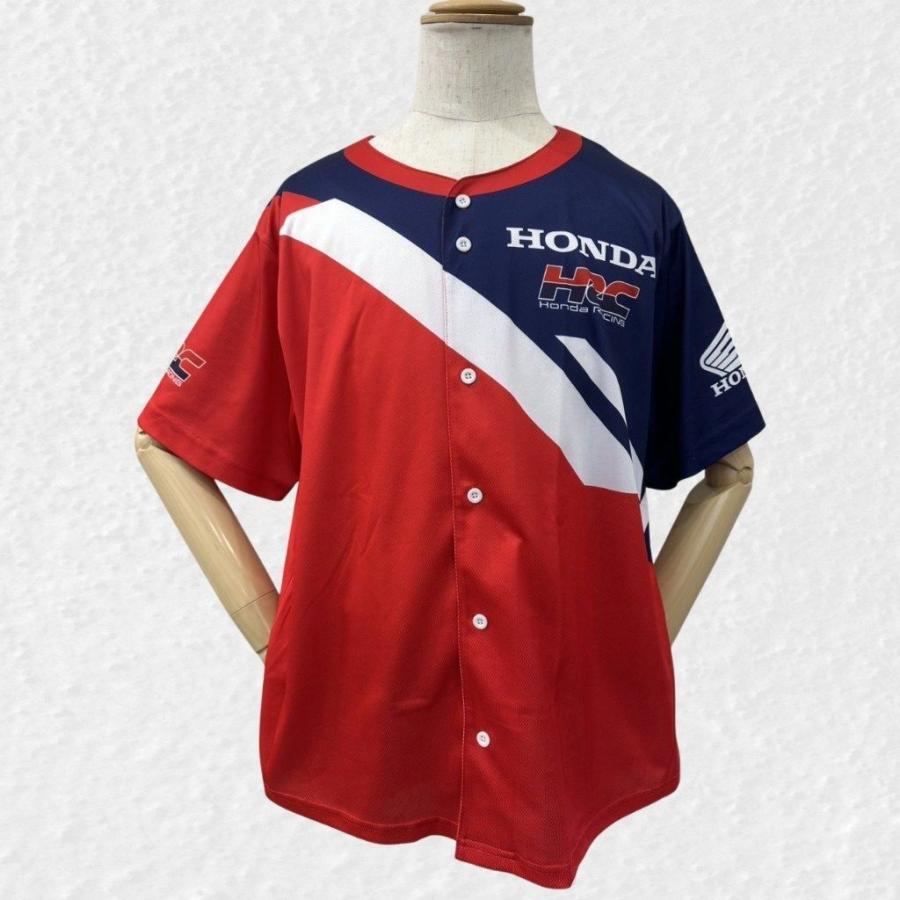 HRC 　ホンダ・レーシング　エイチアールシー ベースボールシャツ カジュアルシャツ　Lサイズ（フリー）