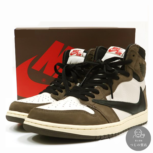 NIKE エアジョーダン1 ハイカット OG CD4487-100 トラヴィススコット 27.5cm 9.5 箱他 美品 質屋ｍ