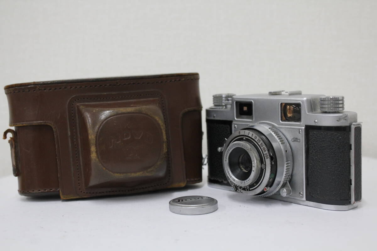 【訳あり品】 NOVO 35 II A TOMIKA TRI-LAUSAR 4.5cm F3.5 ケース付き レンジファインダー カメラ e3818