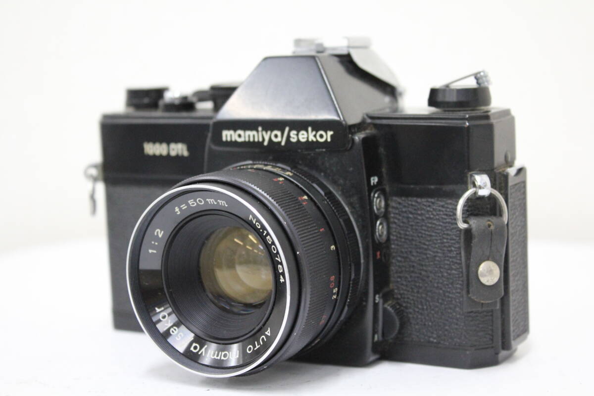 【訳あり品】 【希少ブラック】 マミヤ Mamiya/sekor 1000DTL + 50mm F2 ボディ レンズセット e3847