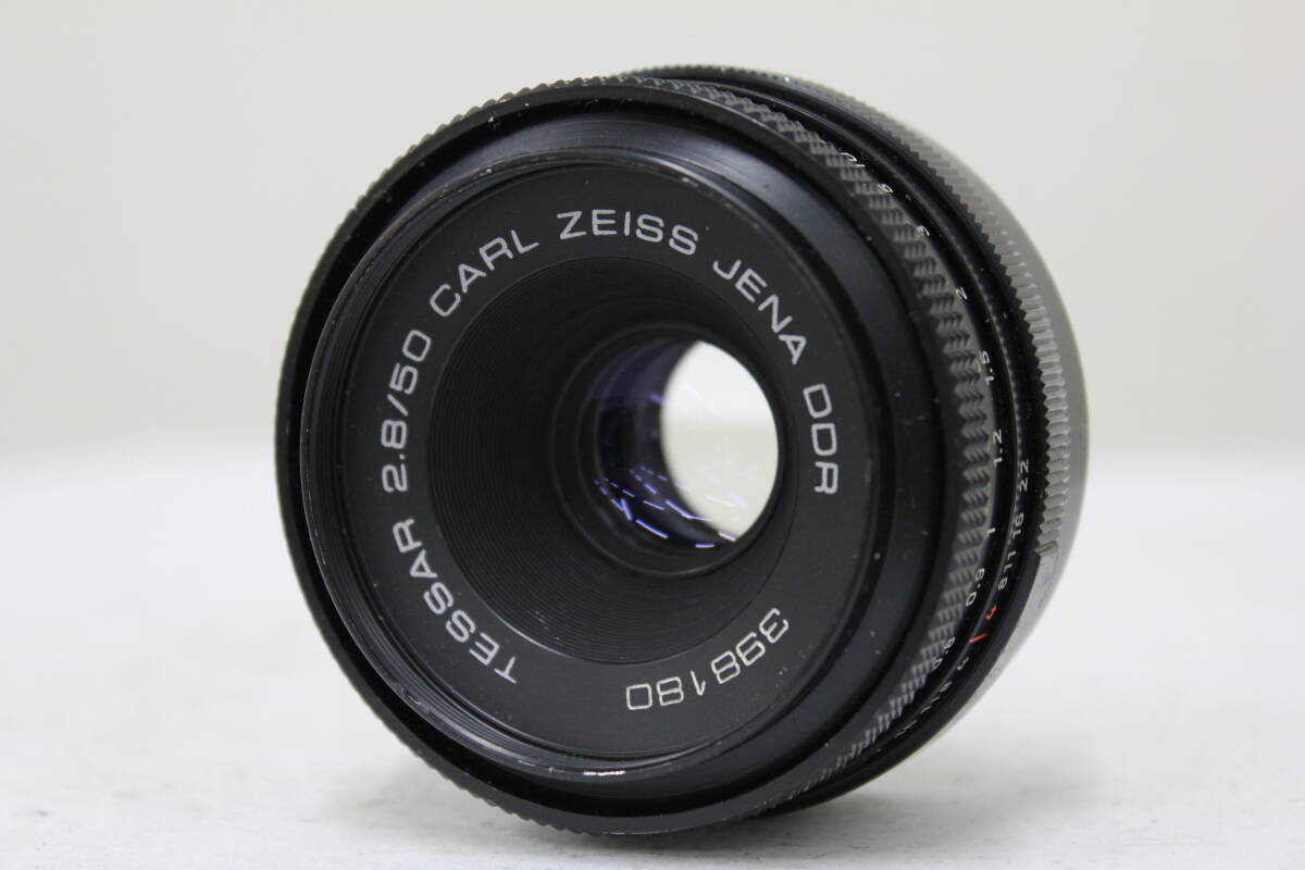 【返品保証】 カールツァイス Carl Zeiss JENA DDR TESSAR 50mm F2.8 M42マウント レンズ e4345