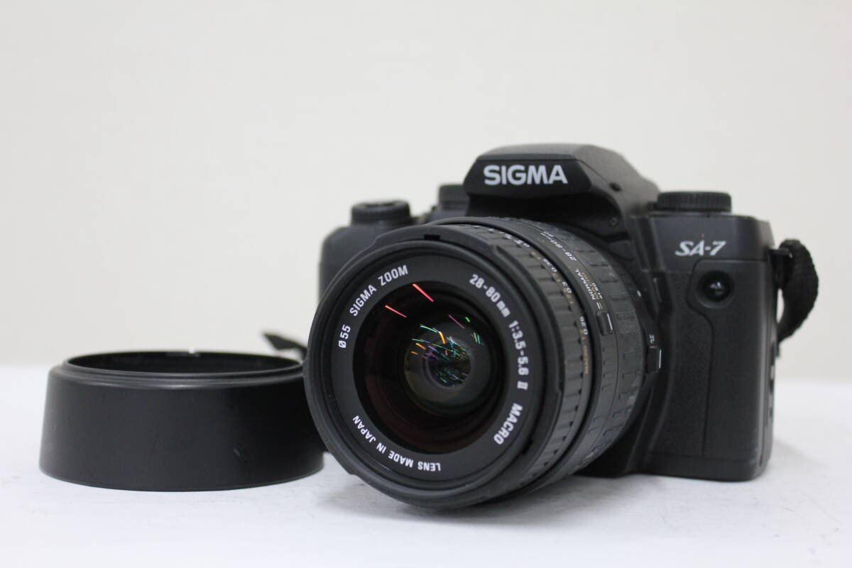 【返品保証】 シグマ Sigma SA-7 28-80mm F3.5-5.6 II MACRO ボディレンズセット e4361