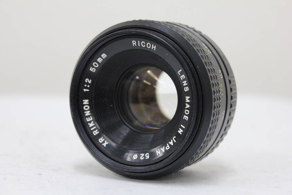 【返品保証】 【和製ズミクロン】リコー Ricoh XR RIKENON 50mm F2 レンズ e4368