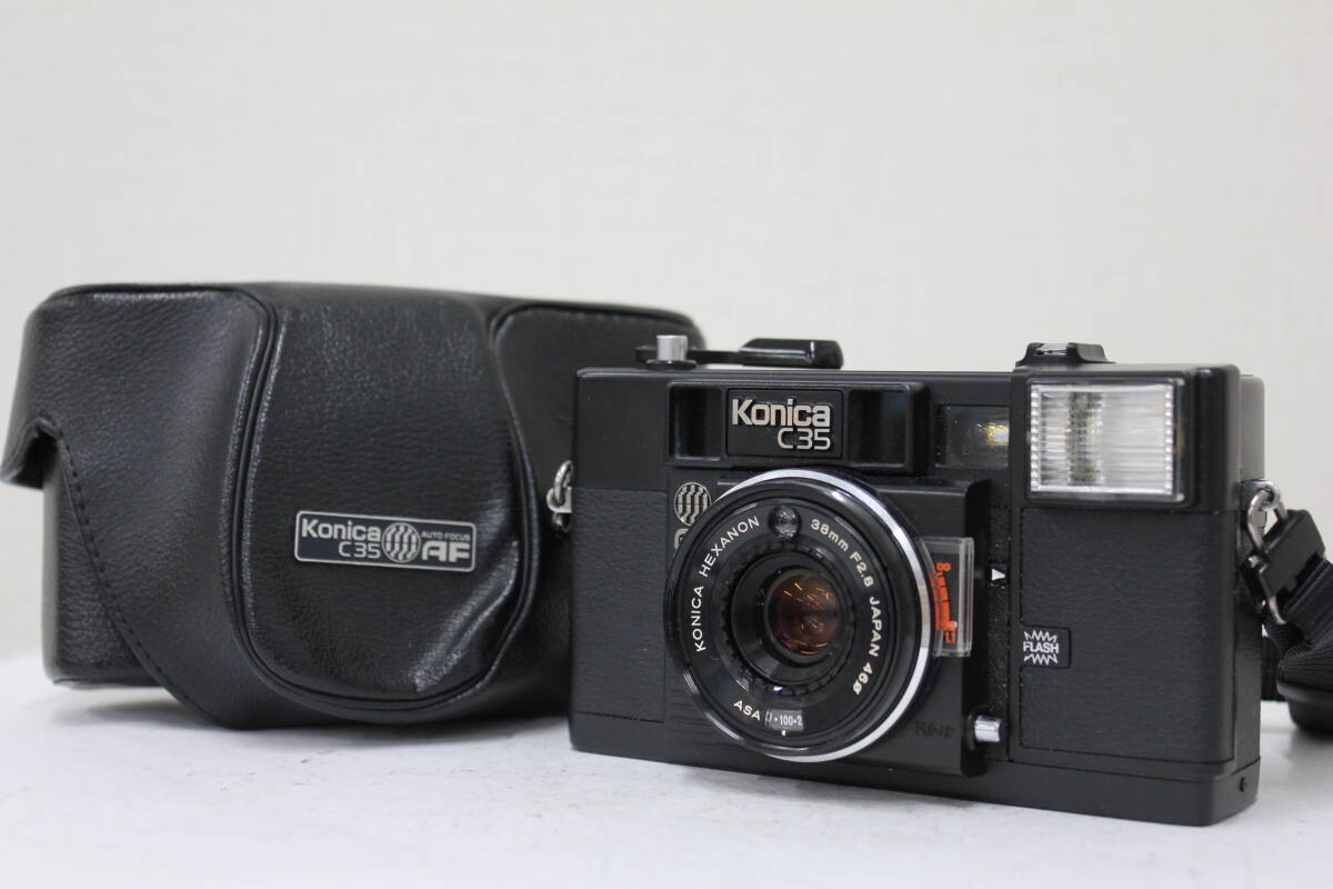 【返品保証】 コニカ KONICA C35 AF HEXANON 38mm F2.8 コンパクトカメラ e4376