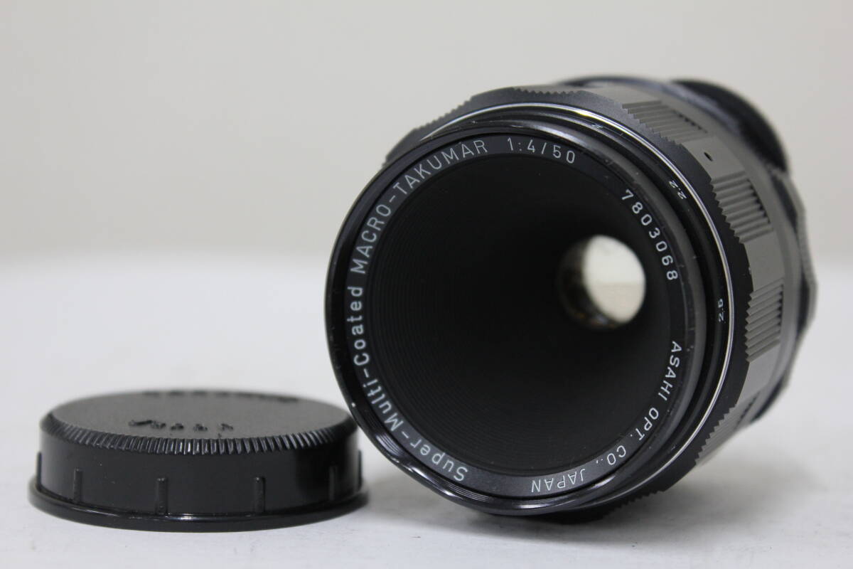 【訳あり品】 ペンタックス Pentax Super-Multi-Coated MACRO-TAKUMAR 50mm F4 M42マウント レンズ e4378