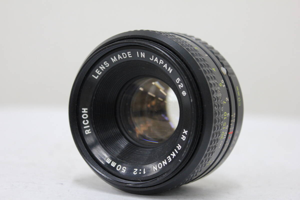 【返品保証】 【和製ズミクロン】リコー Ricoh XR RIKENON 50mm F2 レンズ e4380