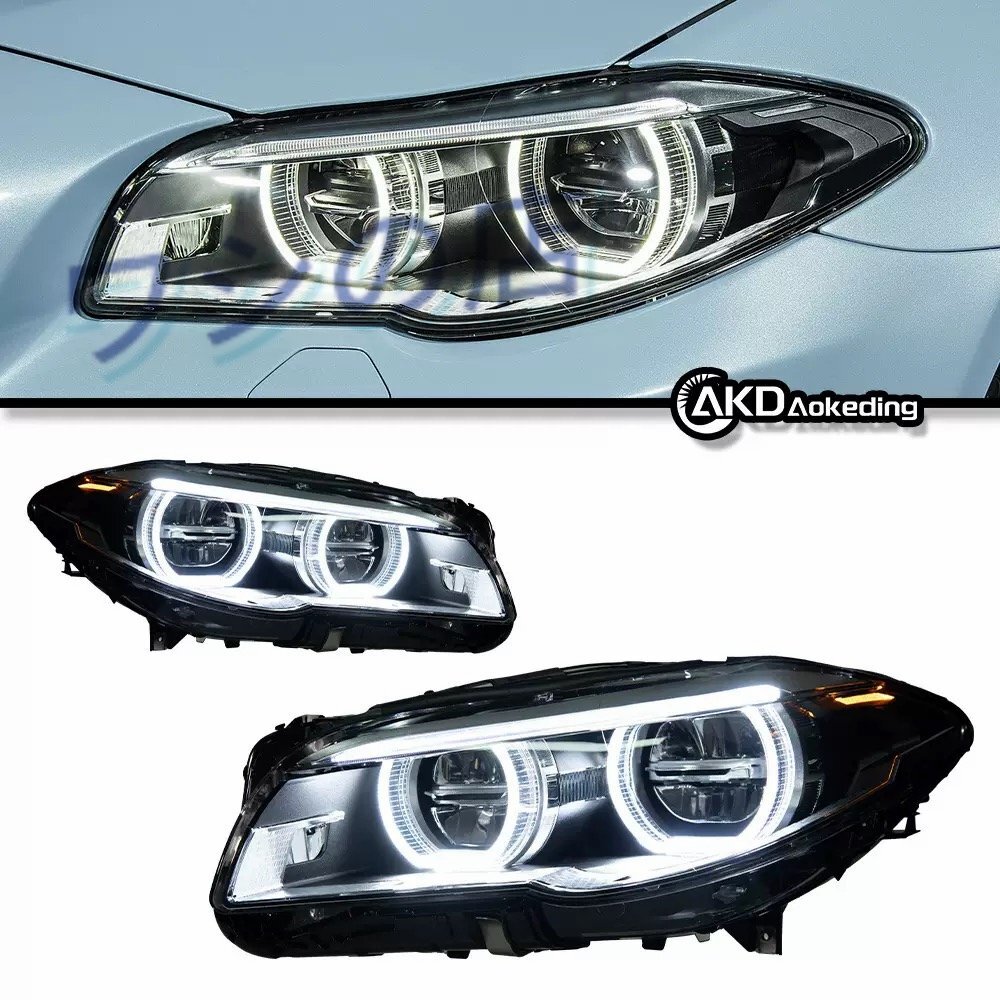 BMW 5シリーズ F10 2011～2017年対応 ヘッドライト アップグレード エンジェルアイLEDデイライト