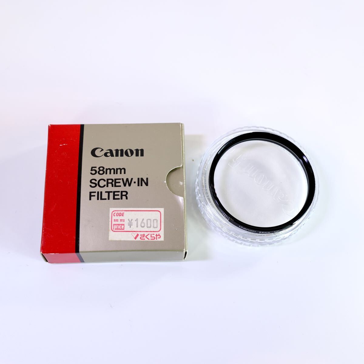 Canon キヤノン 58mm Screw-in FILTER UV 1x