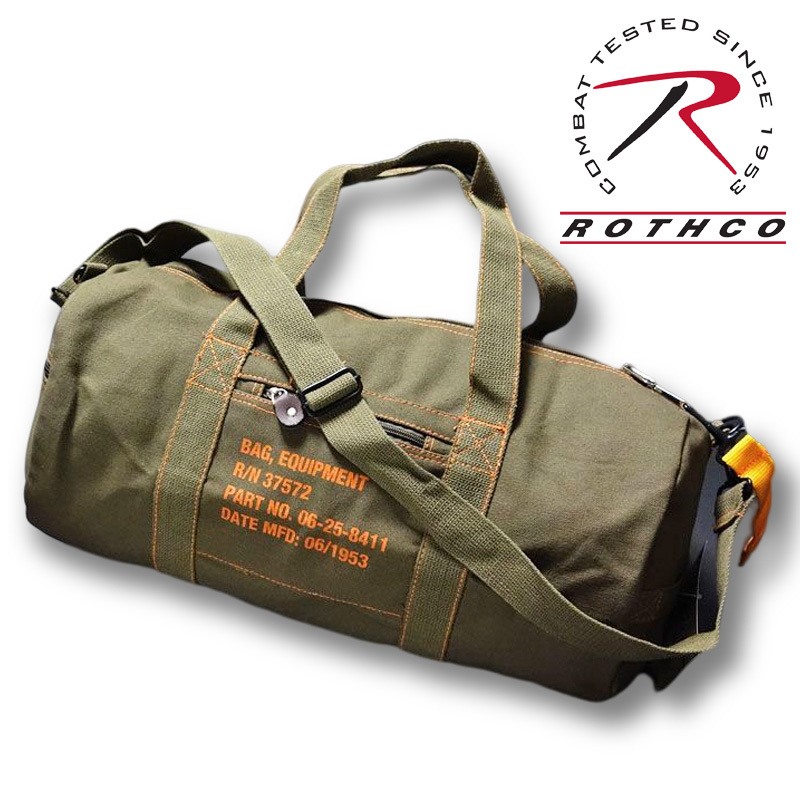 ボストンバッグ ドラムバッグ メンズ 2WAY ショルダー ROTHCO ロスコ オレンジプリント オリーブ