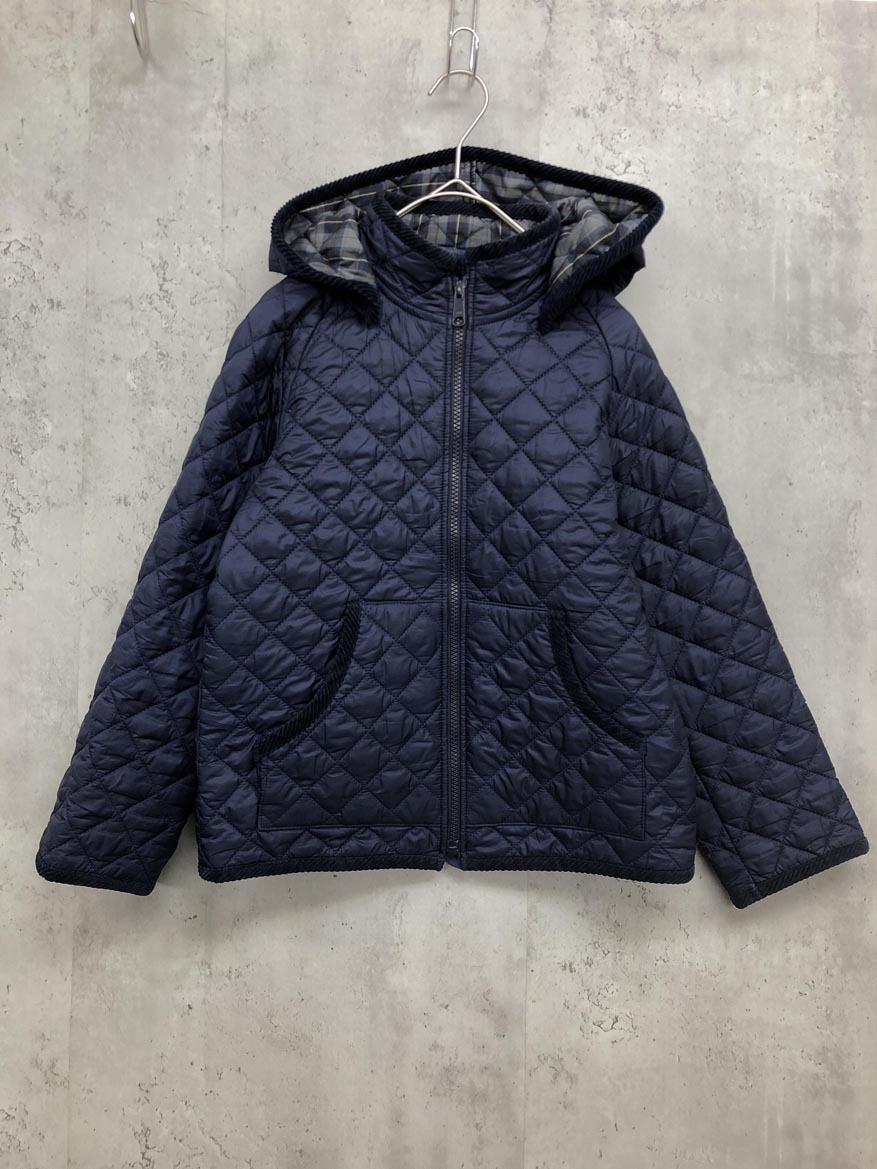 familiar ファミリア キルティング フード ジャケット size140/ネイビー ◆■ ☆ fka5 子供服