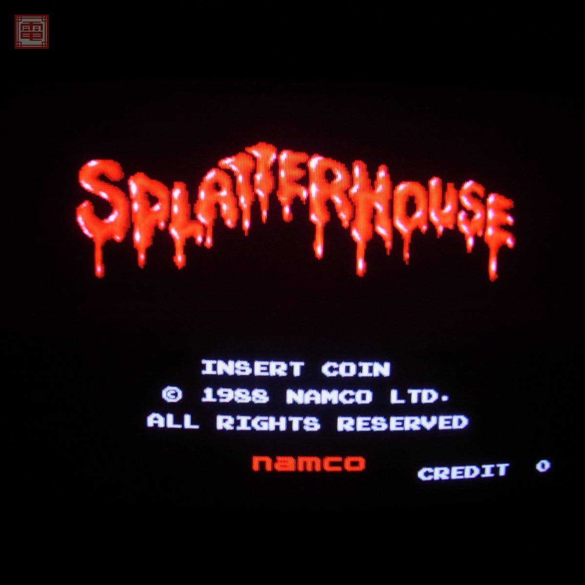 ナムコ/NAMCO スプラッターハウス SPLATTER HOUSE システムI おまけROMキット箱付 動作確認済【20