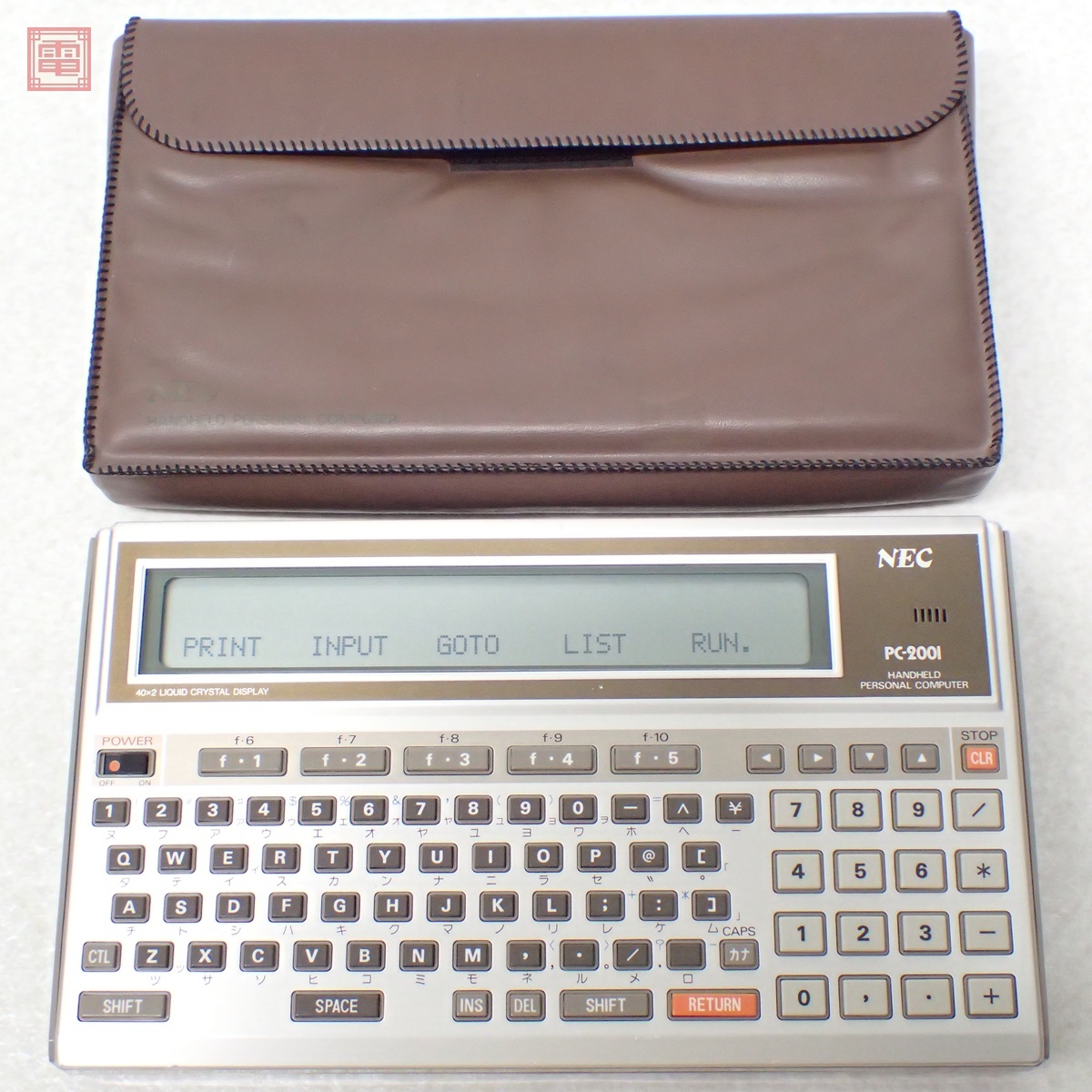 NEC ハンドヘルドパーソナルコンピュータ PC-2001 本体 ケース付 ジャンク【10