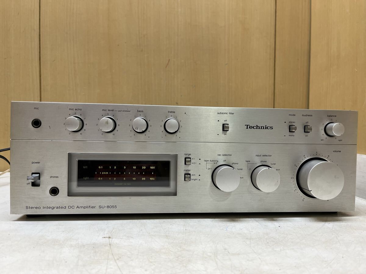 U011169 Technics テクニクス　SU-8055 　 プリメインアンプ　出音確認済み　現状品　1121