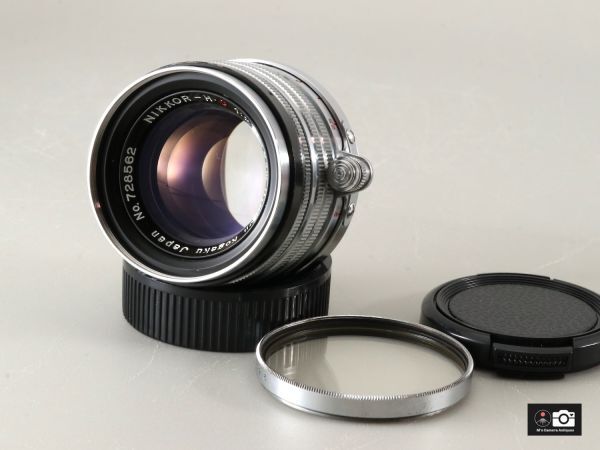 美品Nikkor H C 5ｃm F/2 黒帯ライカＬ３９レンズ整備済