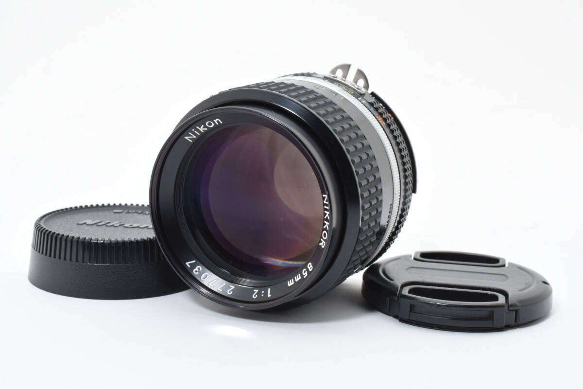 ★外観美品★ ニコン NIKON Ai-S NIKKOR 85mm F2 OL3435 #198