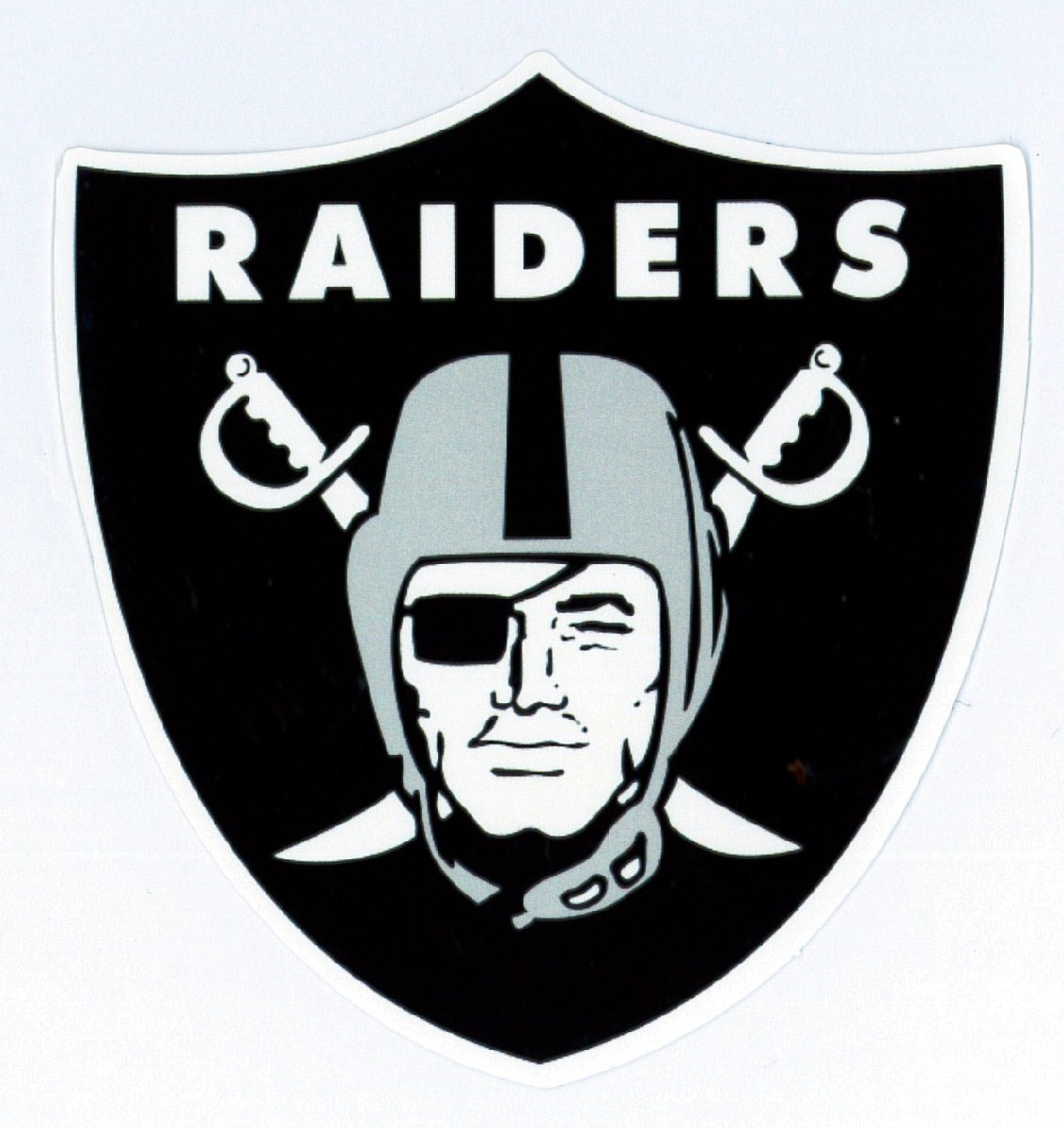 オークランド・レイダース(NFL)チームロゴ・ステッカー［st-NFL029］