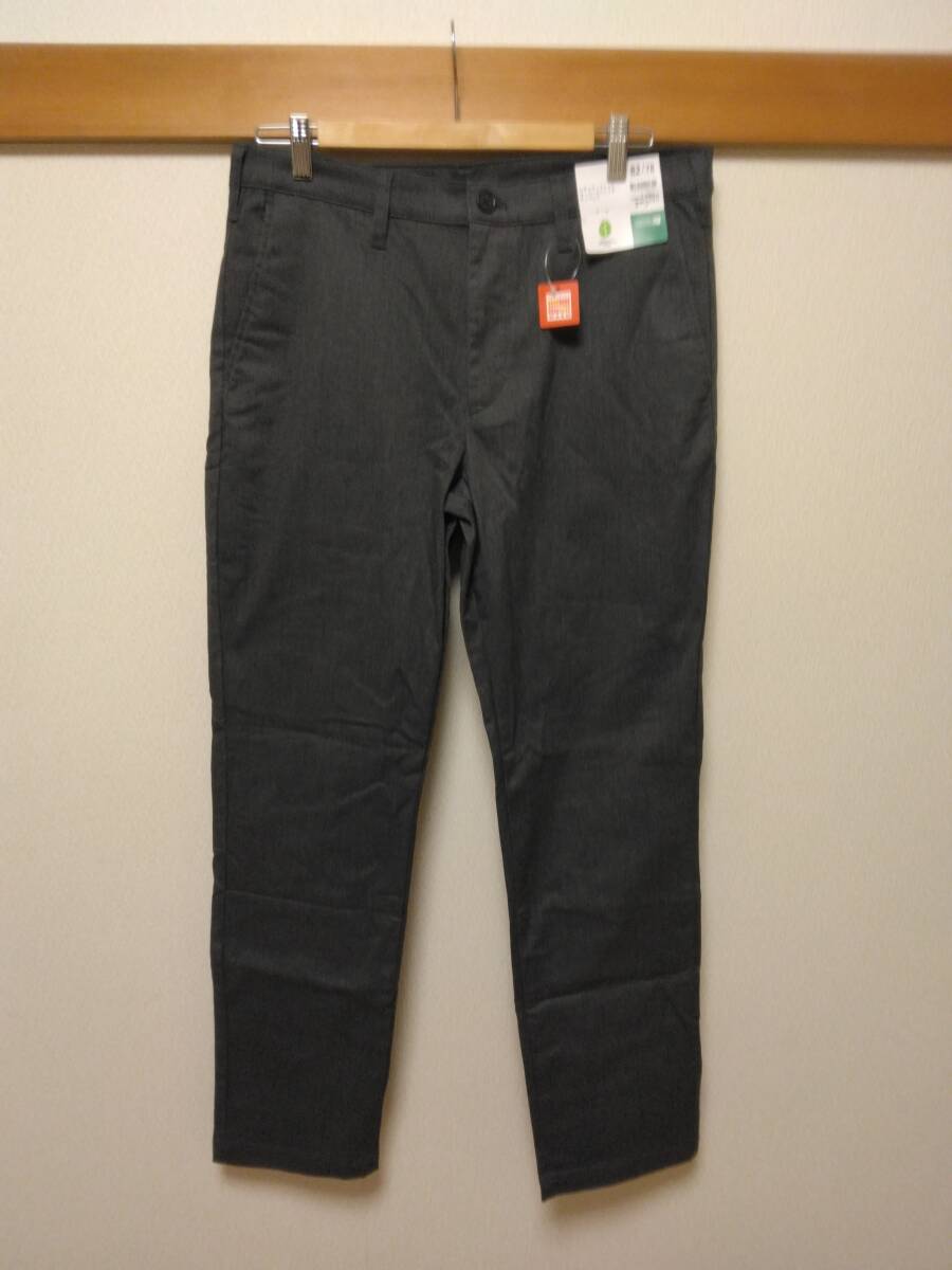 新品イオントップバリューコレクションレギュラーフィットスーパーストレッチチノパンツPEACE FIT WARM 秋冬　　ウエスト82股下78グレー系