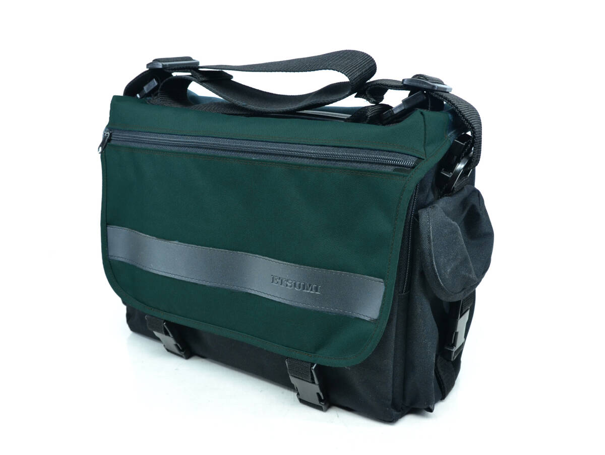 ETSUMI エツミ 黒×グリーン カメラバッグ 中古良品