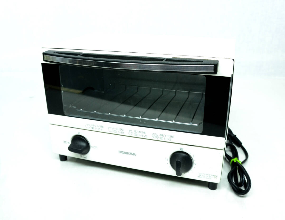 アイリスオーヤマ IRIS OYAMA オーブントースター EOT-012-W 2022年製 中古品