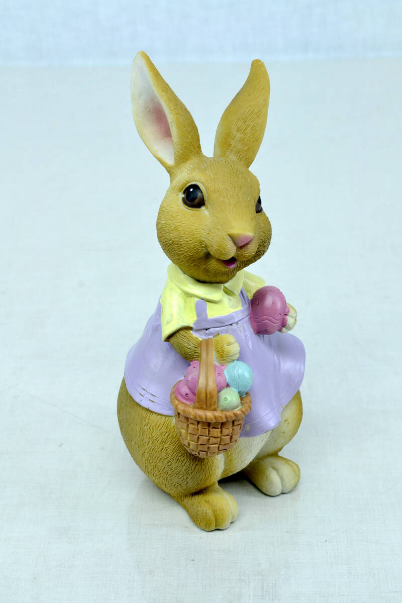 3♪Flying Tiger デコレーションラビット ウサちゃん 置物 ウサギ 飾り 中古品