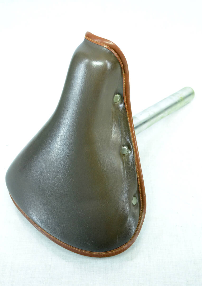 自転車用サドル エクササイズバイクシート ソフトサドル シートポスト付 おしゃれ中古良品 　