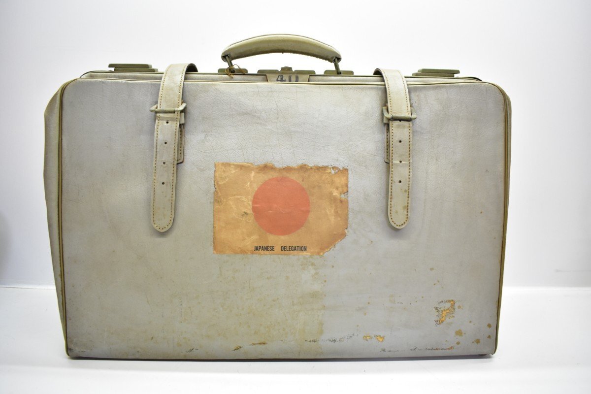 オリンピック出場選手 使用 日本代表 特大 カバン グレー [ユニフォーム][鞄][バッグ][ローマ][東京][1960][1964][Olympic][当時物][k1]