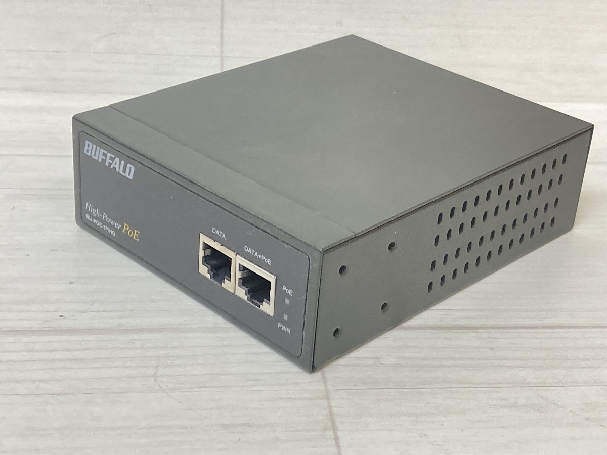 BUFFALO BIJ-POE-1P／HG ハイパワーPoEインジェクター※通電確認※AC付き IJ-ア