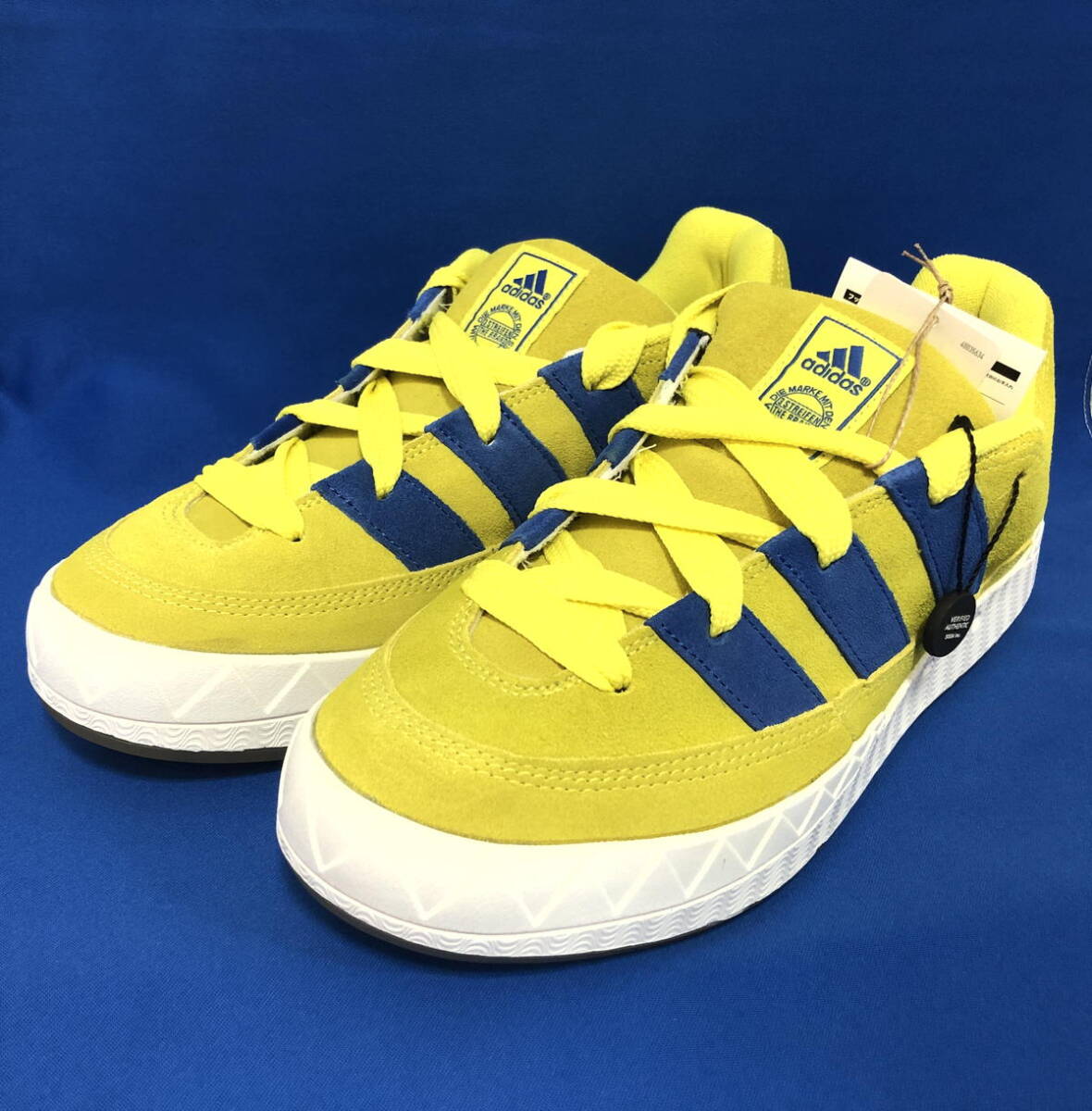 未使用 adidas スニーカー ORIGINALSADIMATIC GY2090 メンズ 29.0cm イエロー/ブルー [jgg]