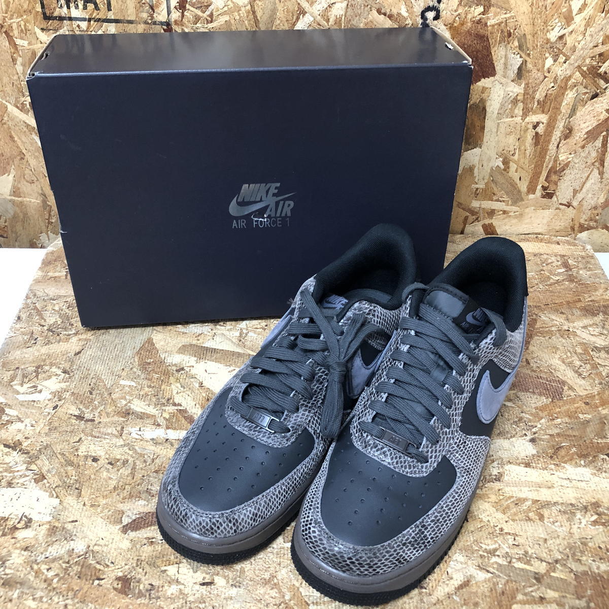 ナイキ エアフォース1 スネークスキン 28.0㎝ HF2898-001 メンズ スニーカー ブラウングレー系 [jgg]