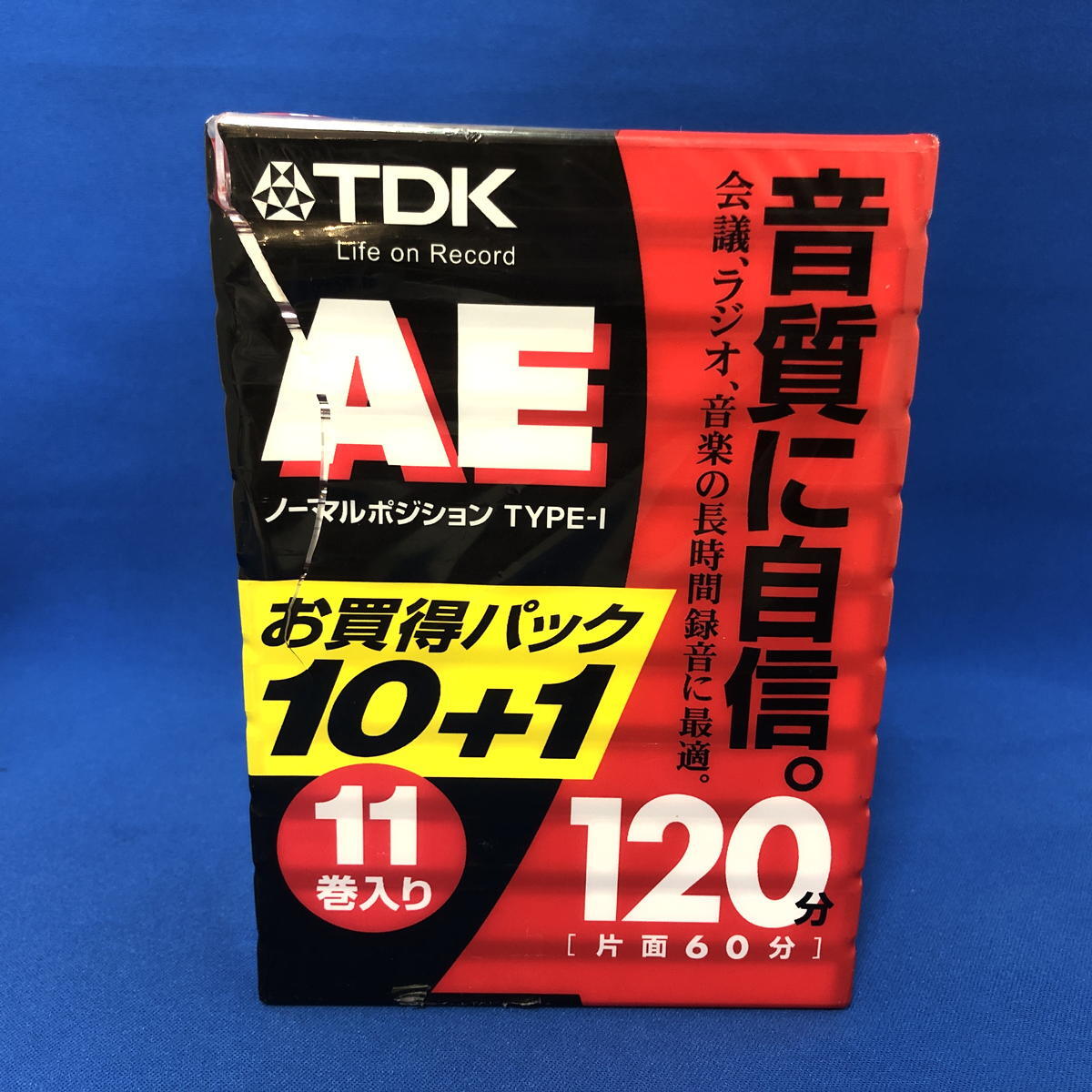未使用 TDK ノーマルポジション 120分 カセットテープ AE 11巻セット [jgg]