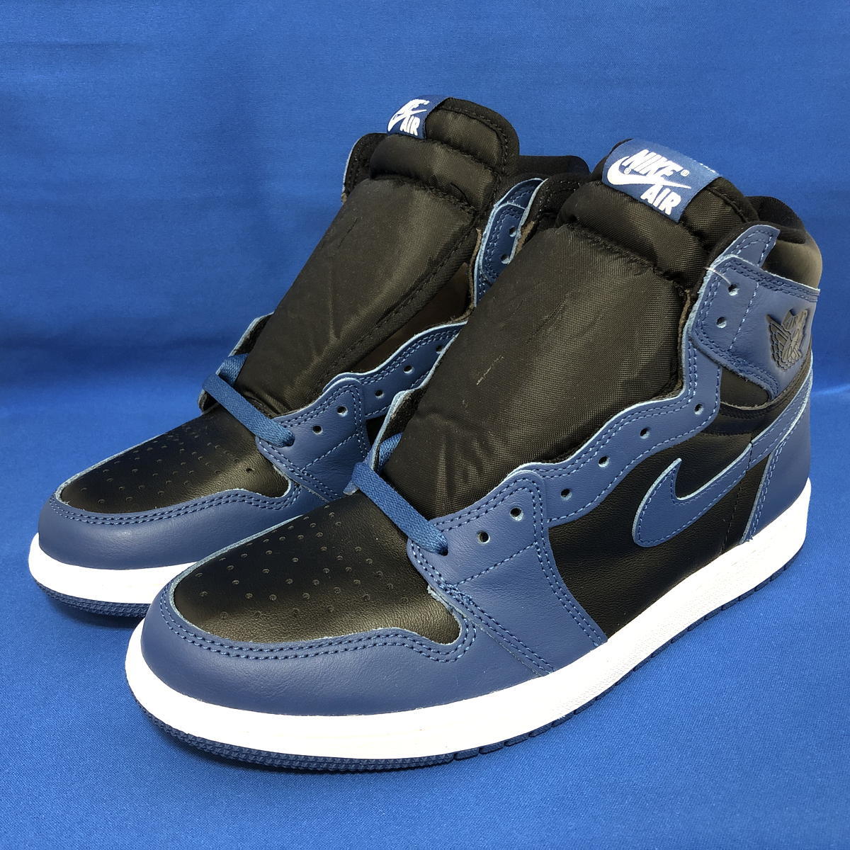 未使用 NIKE スニーカー AIR JORDAN 1 RETRO HIGH OG 555088-404 メンズ 27.0cm ブラック/ネイビー [jgg]