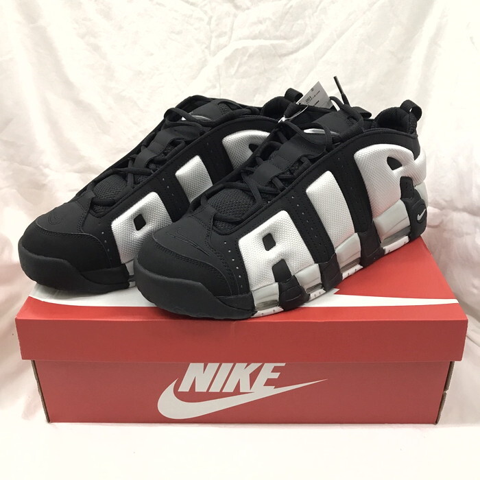 未使用 NIKE AIR MORE UPTEMPO LOW メンズ スニーカー ブラック 表記サイズ：31.0cm FZ3055-001 [jgg]