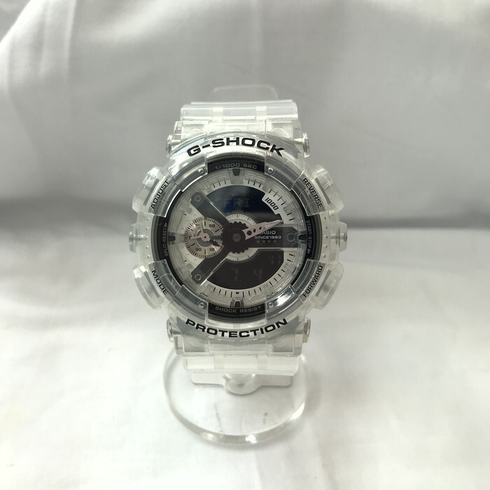 CASIO G-SHOCK 40th Clear Remix メンズ 腕時計 クオーツ アナデジ クリア 樹脂素材 GA-114RX-7AJR [jgg]