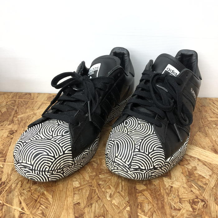 adidas Hiroko Takahashi Superstar メンズ スニーカー ブラック 表記サイズ：26.0cm FY1589 [jgg]