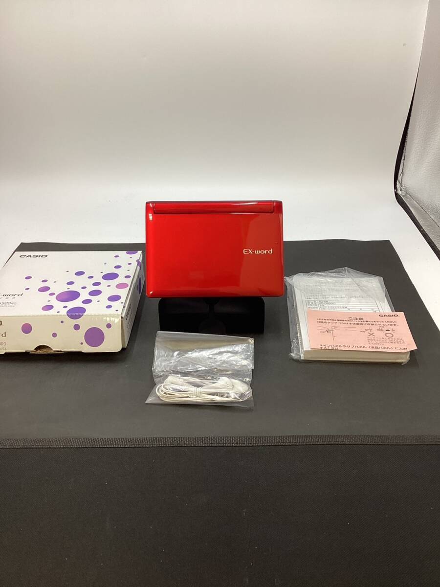 【5681】 CASIO 電子辞書 エクスワード EX-word XD-D6500 色 レッド 電源確認済 その他未確認